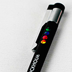 boligrafo negro con logotipo stokholm impresion uv a todo color